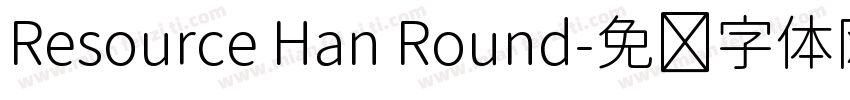 Resource Han Round字体转换
